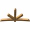 Ekena Millwork Alberta Rough Sawn Timber Gable Bracket, Western Red Cedar, 96"W x 52"H x 6"D x 6"F, 13/12 Pitch GBW096X52X0606ALB00RWR - alternate 4